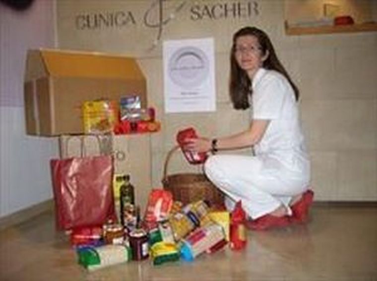 Clínica Sacher ha iniciado una campaña urgente de recogida de alimentos