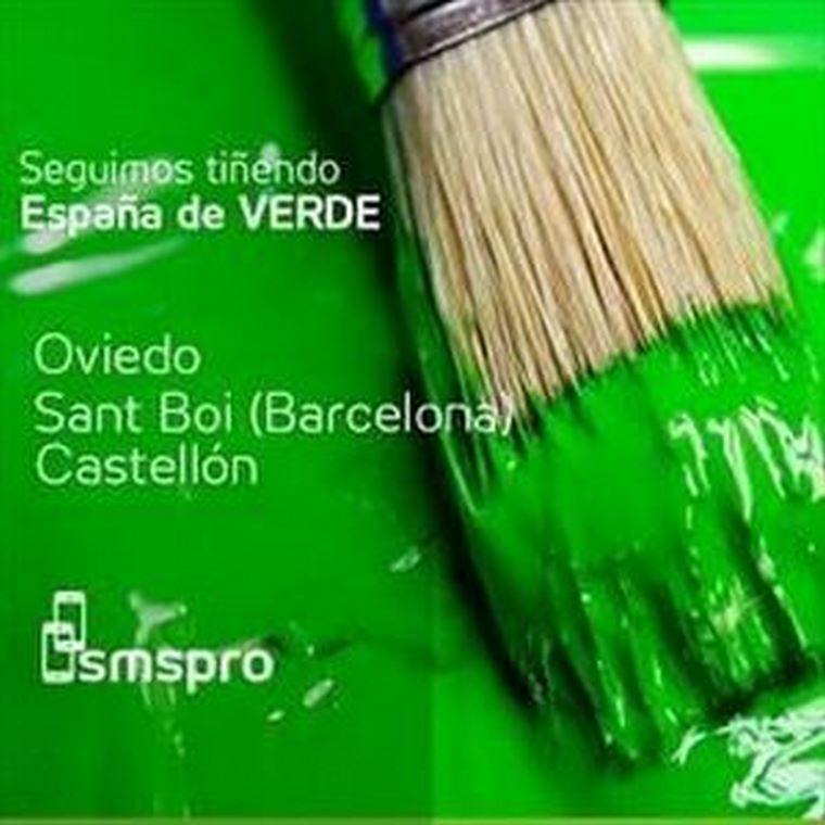 SMSPRO: Seguimos tiñendo España de verde