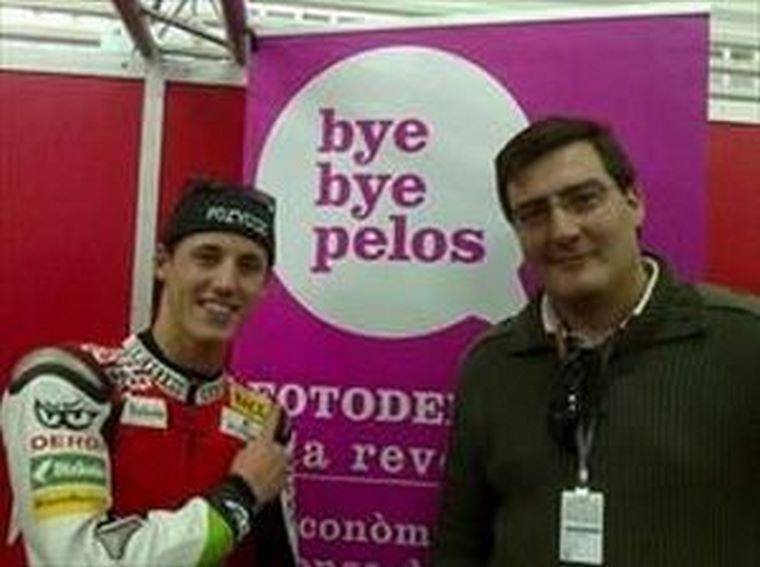 Pol Espargaró recibe el soporte de Bye Bye Pelos