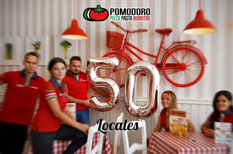 La franquicia Pomodoro logra abrir 50 establecimientos