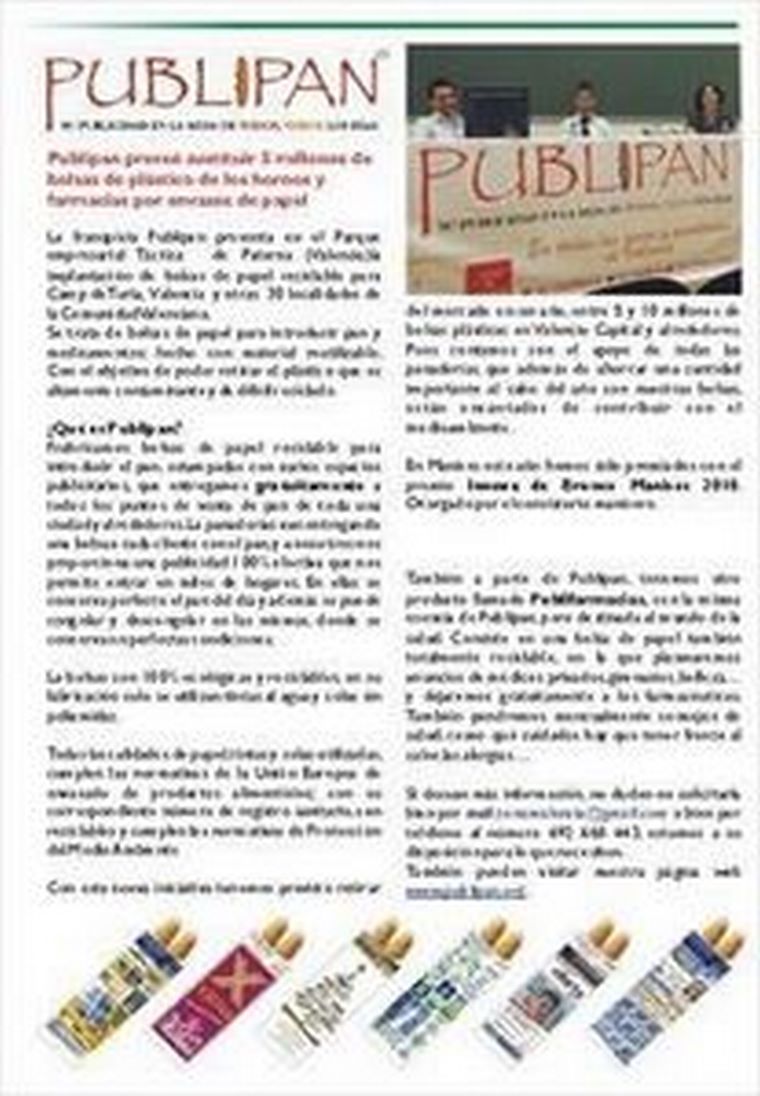 Publipan en la Comunidad Valenciana