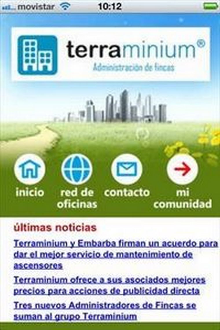 Las comunidades de vecinos de Terraminium pueden consultar las cuentas y gestionar incidencias a través del móvil