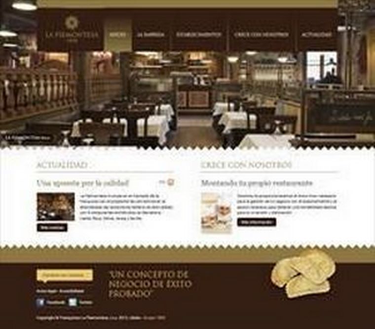 Franquicias La Piemontesa inaugura página web