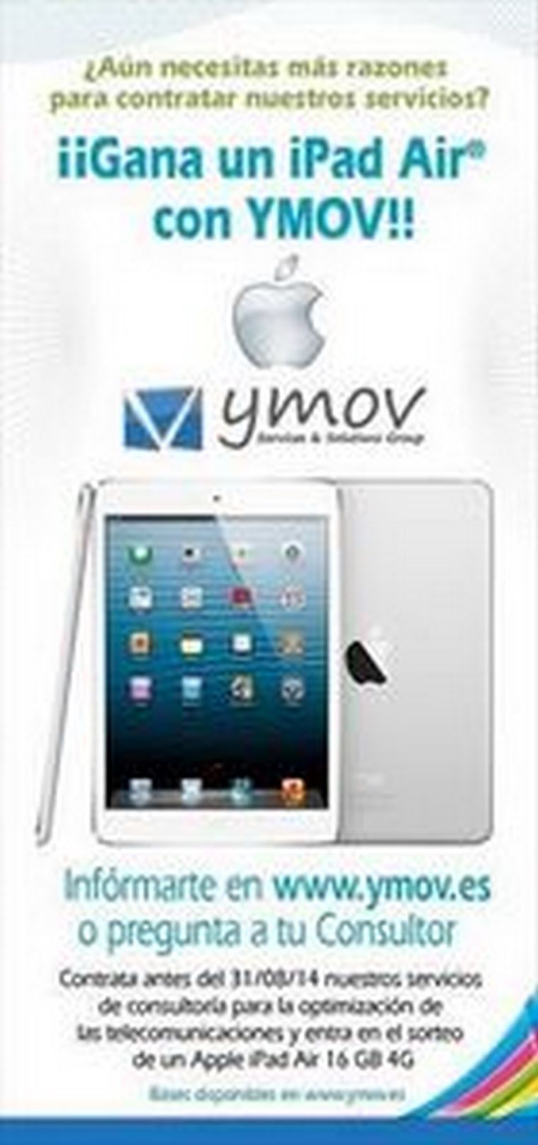 La franquicia YMOV Group sortea un iPad Air