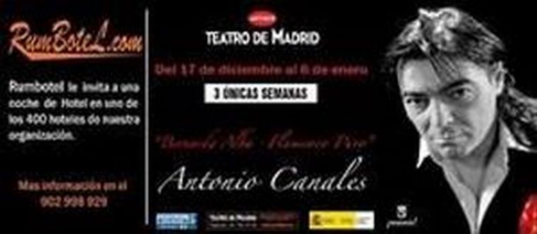 Ritmohotel patrocina la gira de Antonio Canales
