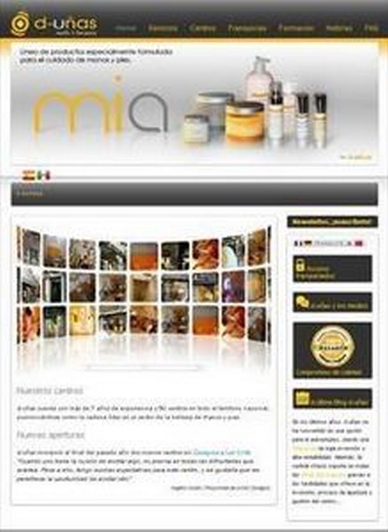 D-uñas lanza una nueva Web 2.0 con una imagen impecable