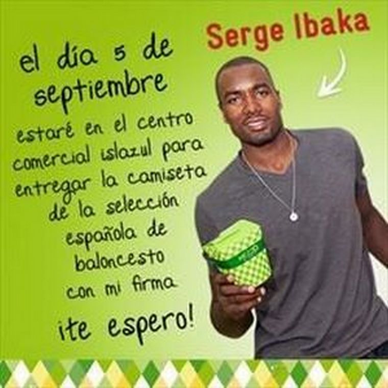 Serge Ibaka visita el Mezzo di Pasta de  Islazul.