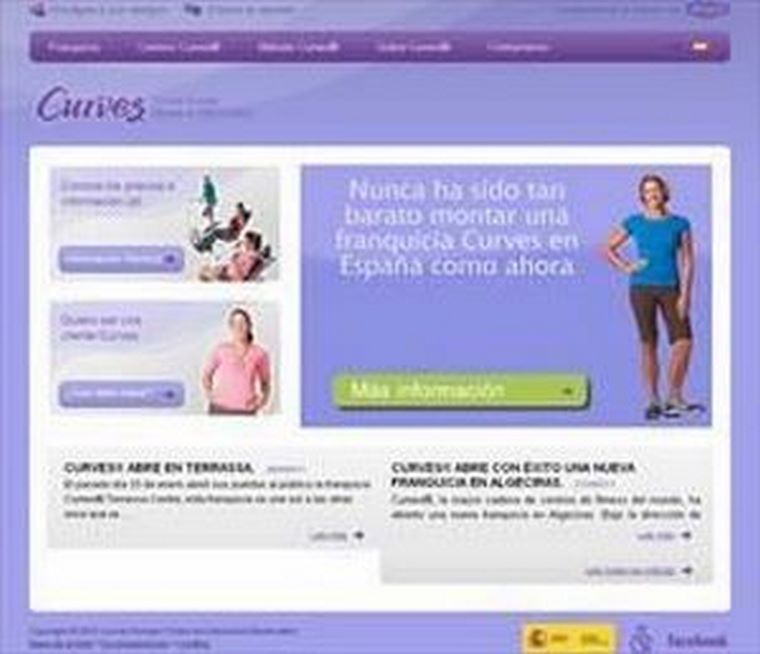 Curves estrena Web  2.0