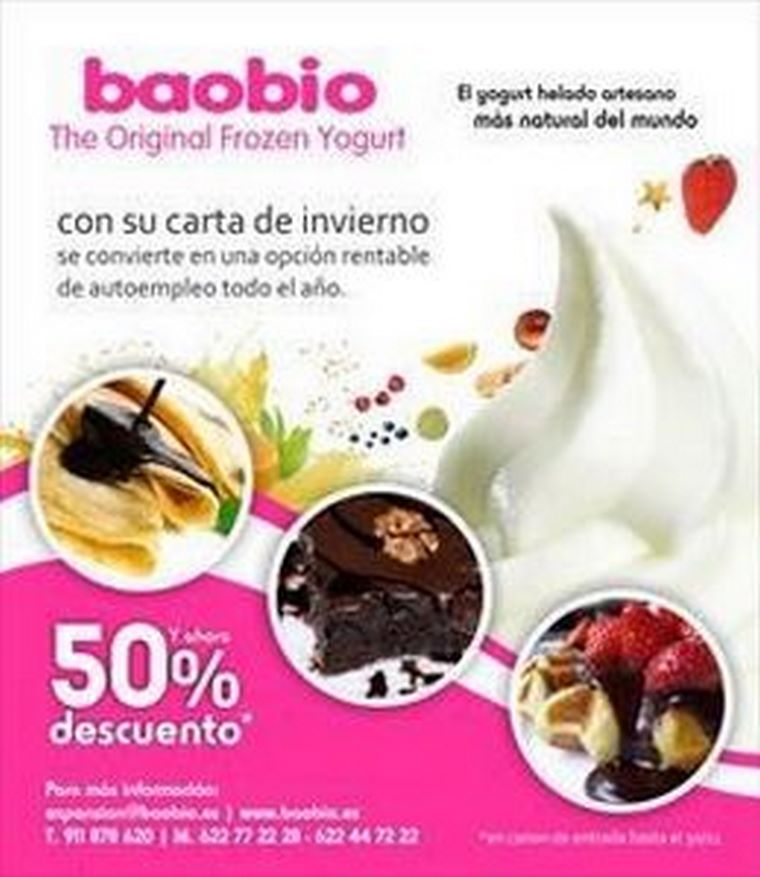 baobio The Original Frozen Yogurt ,un negocio rentable todo el año.