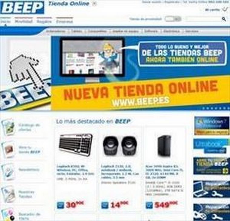 BEEP pone en marcha su nueva tienda online.