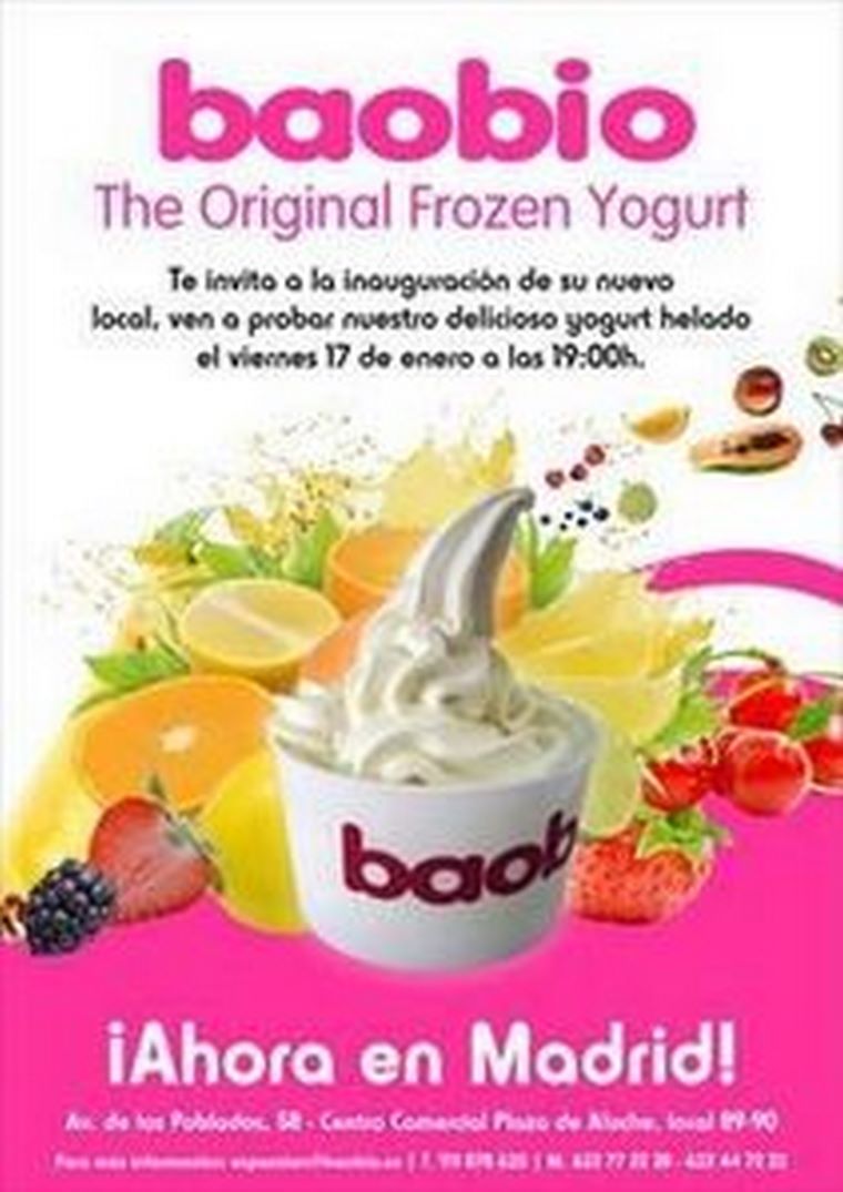 ¡El viernes 17, baobio le invita a la inauguración de su nueva franquicia en Madrid!