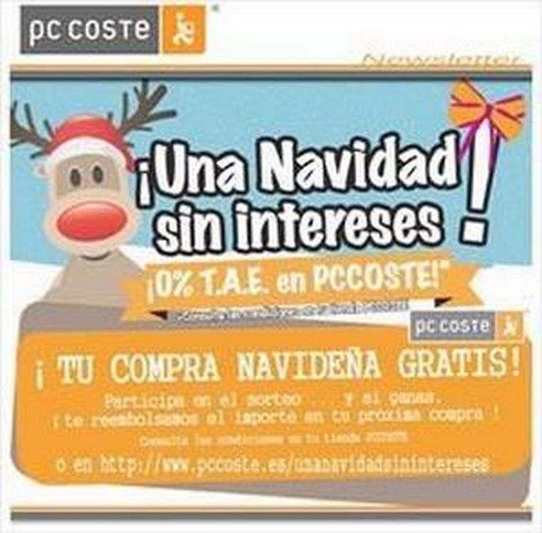 ¡En Pc Coste, tu compra navideña gratis!