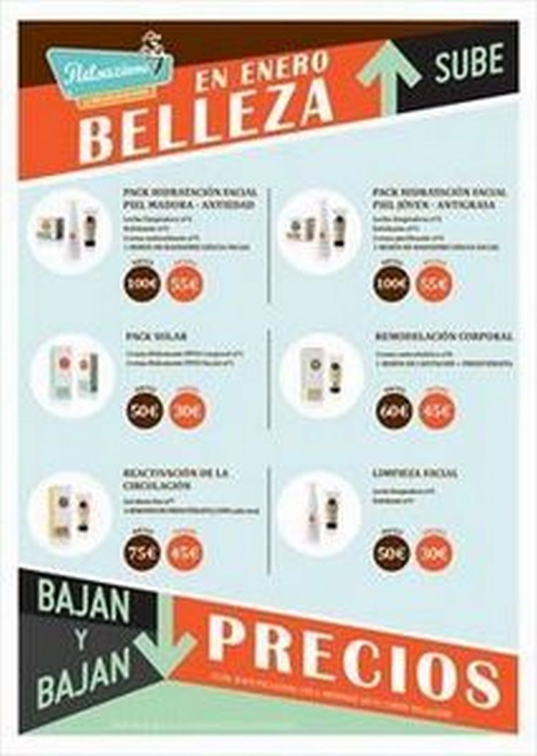 En enero sube la belleza y bajan los precios