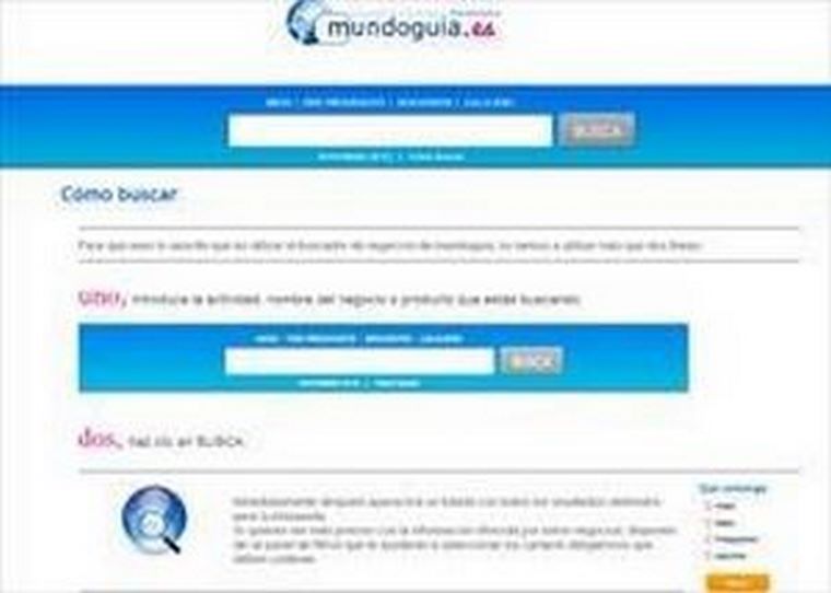 Mundoguía mejora su buscador de empresas