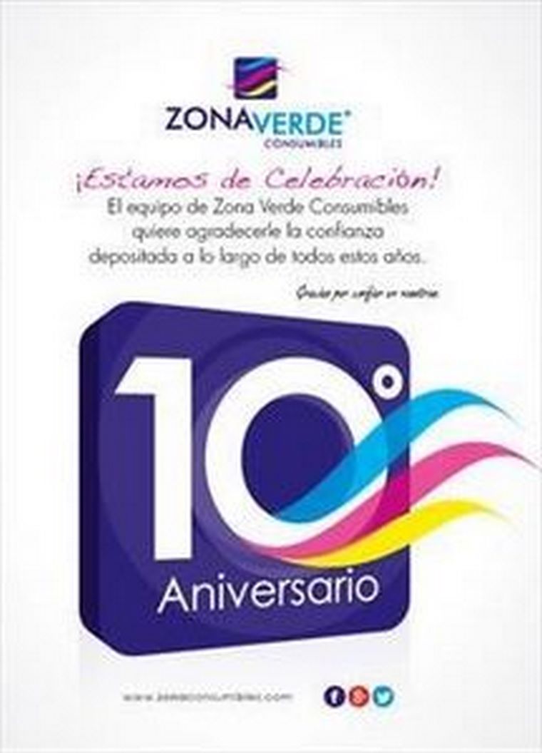 10º Aniversario de Zona Verde Consumibles
