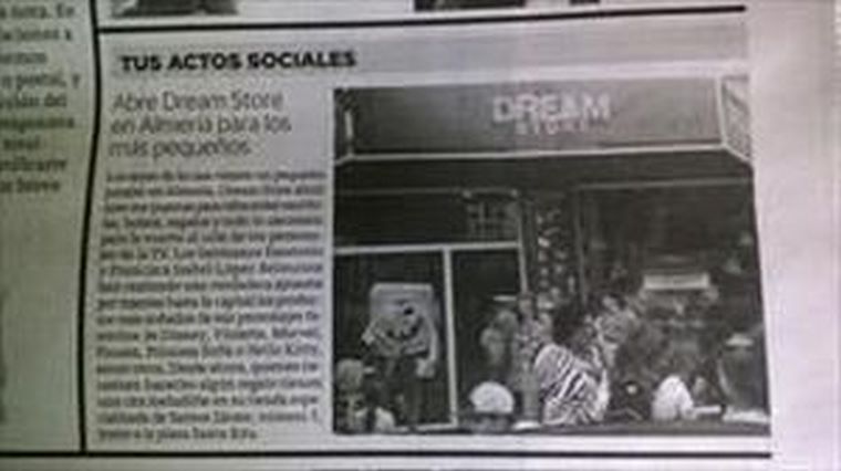 La prensa estuvo presente en la inauguración de Dream Store.