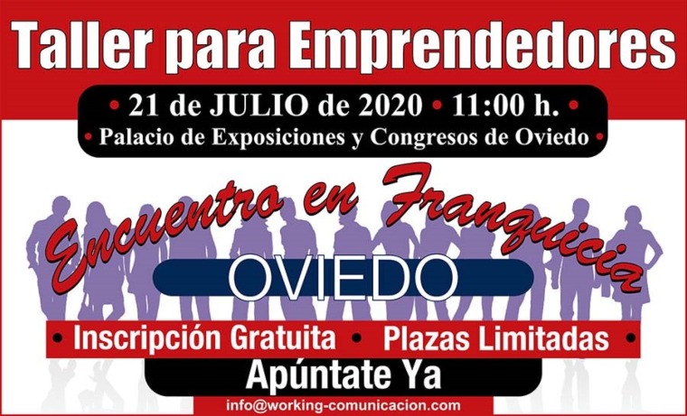 Oviedo acoge el VIII ENCUENTRO EN FRANQUICIA que se celebrará el día 21 de julio de 2020 en el “Palacio de Exposiciones y Congresos de Oviedo”